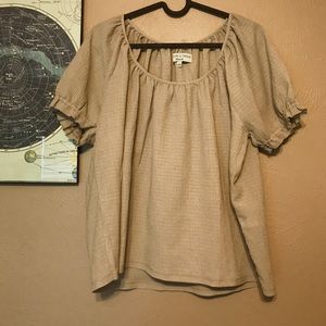 texture and thread peasant top